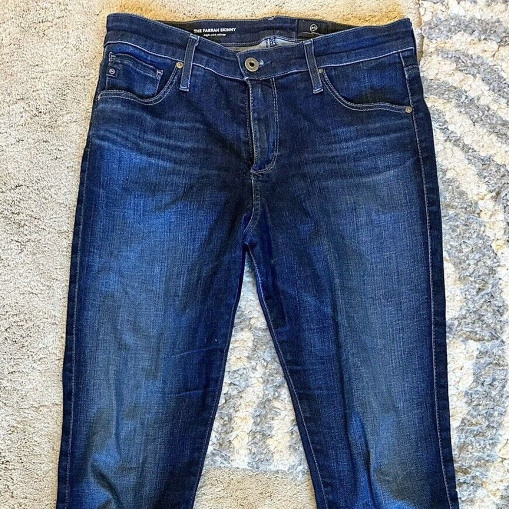 NEW AG Adriano Goldschmied The Farrah High Rise Skinny Jeans Womens Size 28R